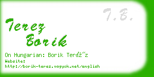 terez borik business card